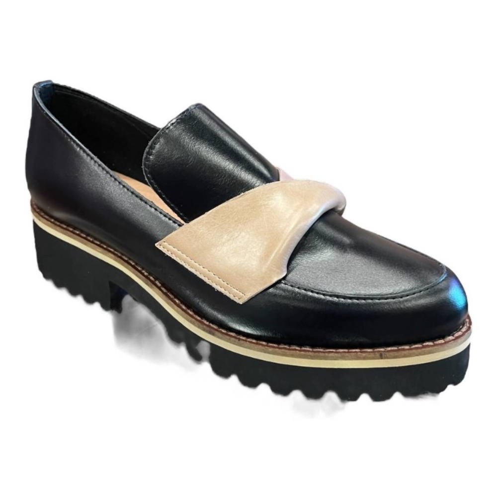 ALL BLACK Flatsash Lugg Loafer Black